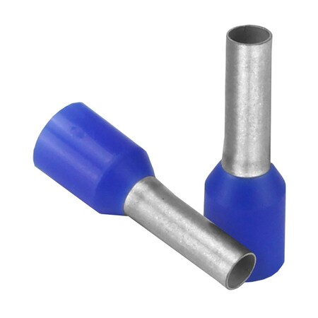 Pacer Group Pacer Blue 14 AWG Wire Ferrule - 8mm Length - 25 Pack TFRL14-8MM-25